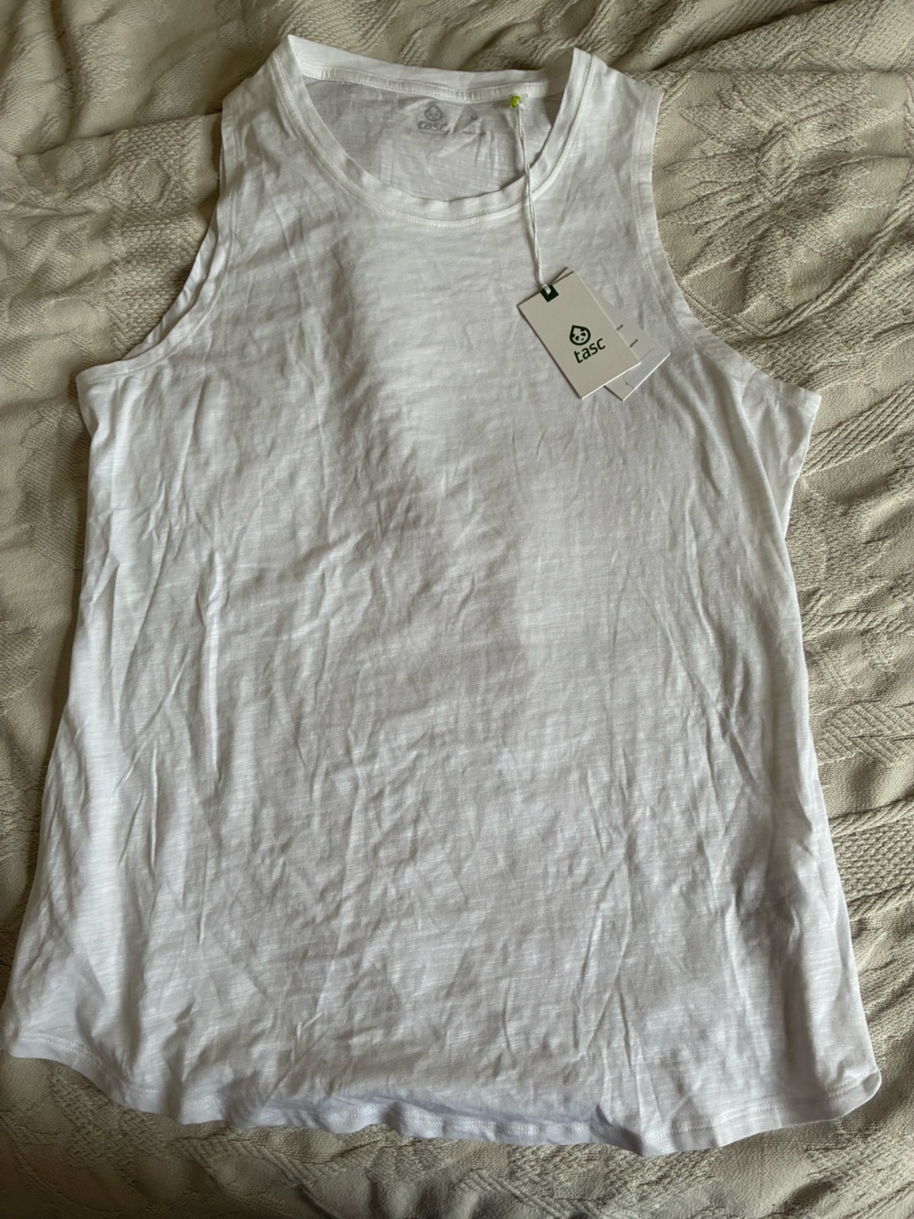 Women's White Sleeveless workout Tank